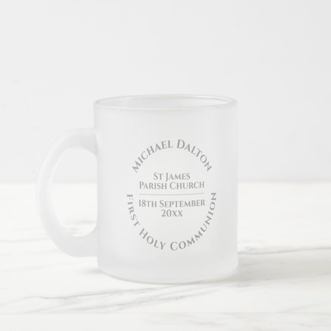 Taza De Cristal Esmerilado Primer tazón de café de vidrio escarpado de la San (Izquierda)