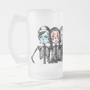 Taza De Cristal Esmerilado primero de mayo: color tocado