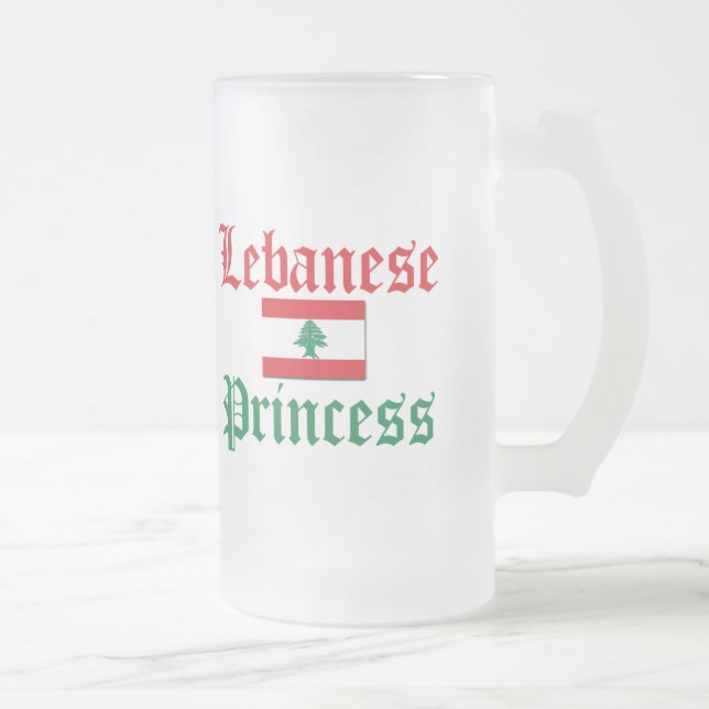 Taza De Cristal Esmerilado Princesa de Líbano (Derecha)