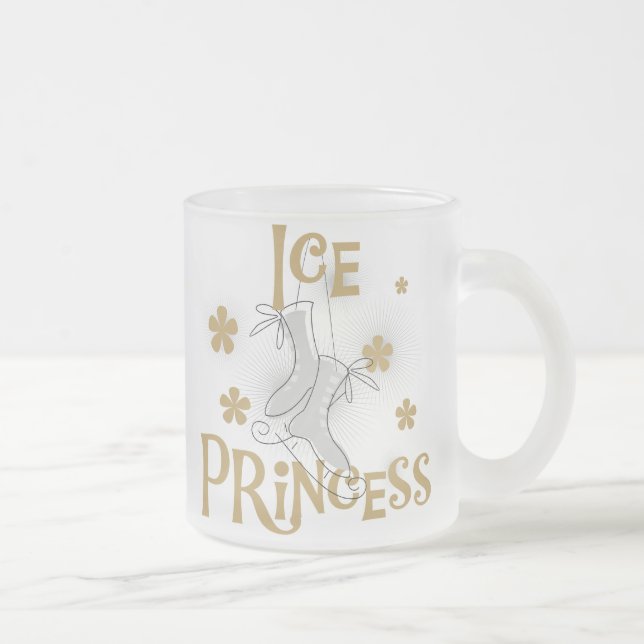 Taza De Cristal Esmerilado Princesa T-shirts y regalos del hielo (Derecha)