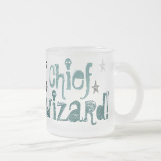 Taza De Cristal Esmerilado ¡principal mago! taza del vidrio esmerilado