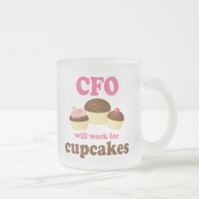 Taza De Cristal Esmerilado Principal regalo del oficial de finanzas de CFO (Derecha)