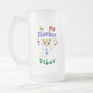 Taza De Cristal Esmerilado Profesor