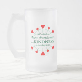 Taza De Cristal Esmerilado Promover la amabilidad