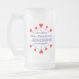 Taza De Cristal Esmerilado Promover la amabilidad