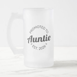 Taza De Cristal Esmerilado Promovido A La Tía Este. I 2026