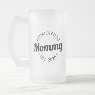 Taza De Cristal Esmerilado Promovido A Mamá Oriente. I 2026