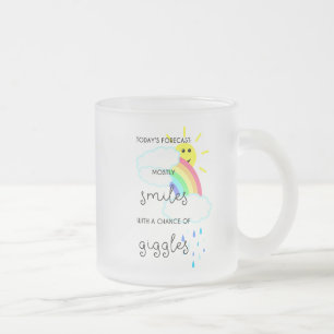 Taza De Cristal Esmerilado Pronóstico feliz