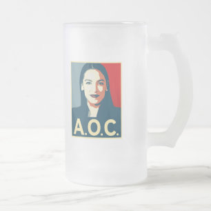 Taza De Cristal Esmerilado Propaganda AOC 2024