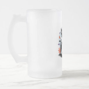 Taza De Cristal Esmerilado Provocación nocturna de Halloween