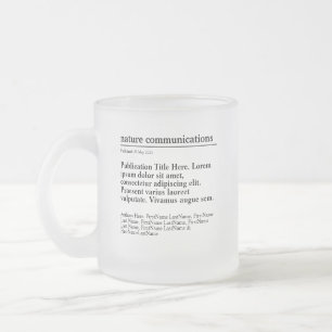 Taza De Cristal Esmerilado Publicación personalizada de escarcha de vidrio e