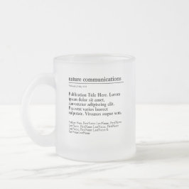 Taza De Cristal Esmerilado Publicación personalizada de escarcha de vidrio es