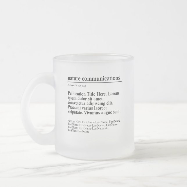 Taza De Cristal Esmerilado Publicación personalizada de escarcha de vidrio es (Izquierda)
