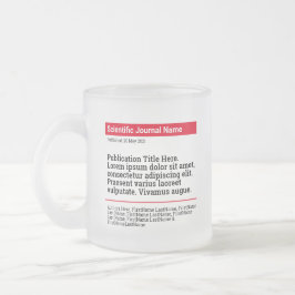 Taza De Cristal Esmerilado Publicación personalizada Frosted Glass Mug - Rojo