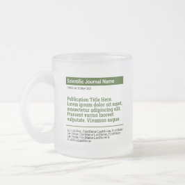 Taza De Cristal Esmerilado Publicación personalizada Frosted Glass Mug - Verd