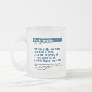 Taza De Cristal Esmerilado Publicación personalizada Mug de vidrio escarchad
