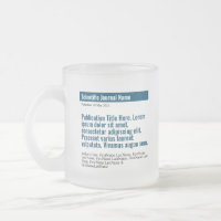 Publicación personalizada Mug de vidrio escarchado