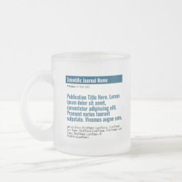 Taza De Cristal Esmerilado Publicación personalizada Mug de vidrio escarchado