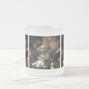 Taza De Cristal Esmerilado Puck y Fairies (detalle)