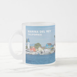 Taza De Cristal Esmerilado Pueblo de Pescadores - Marina Del Rey, CA