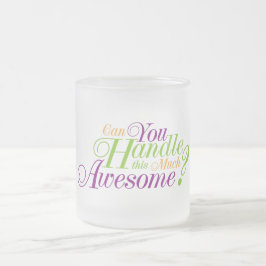 Taza De Cristal Esmerilado ¿Puedes manejar esto tan asombroso?