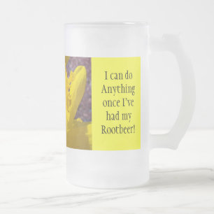 Taza De Cristal Esmerilado Puedo hacer cualquier cosa después de tomar mi Roo