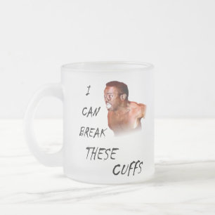 Taza De Cristal Esmerilado Puedo romper estos puños