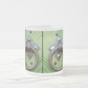 Taza De Cristal Esmerilado Puerta antigua
