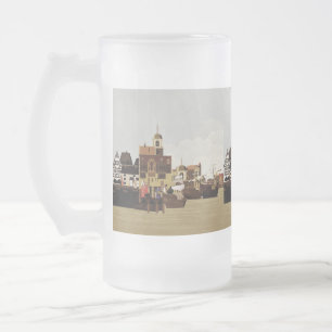 Taza De Cristal Esmerilado Puerto Medieval