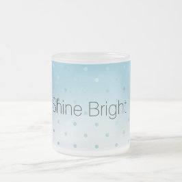 Taza De Cristal Esmerilado Puestos de vidrio Aqua Ombre           