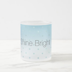 Taza De Cristal Esmerilado Puestos de vidrio Aqua Ombre