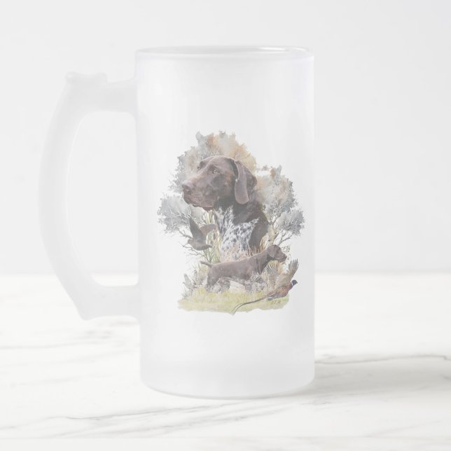 Taza De Cristal Esmerilado Puntero de Shorthtransmitió alemán (Izquierda)