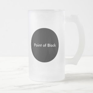Taza De Cristal Esmerilado Punto de negro