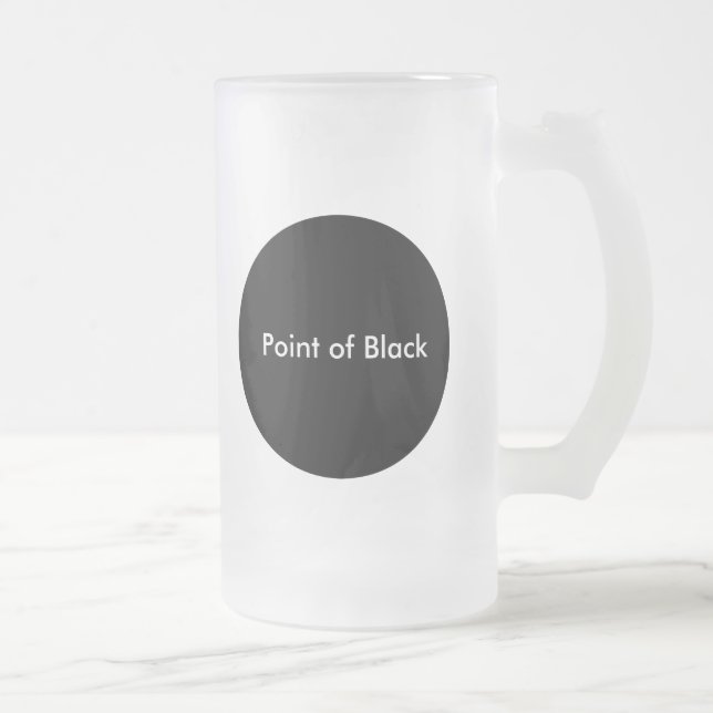 Taza De Cristal Esmerilado Punto de negro (Derecha)
