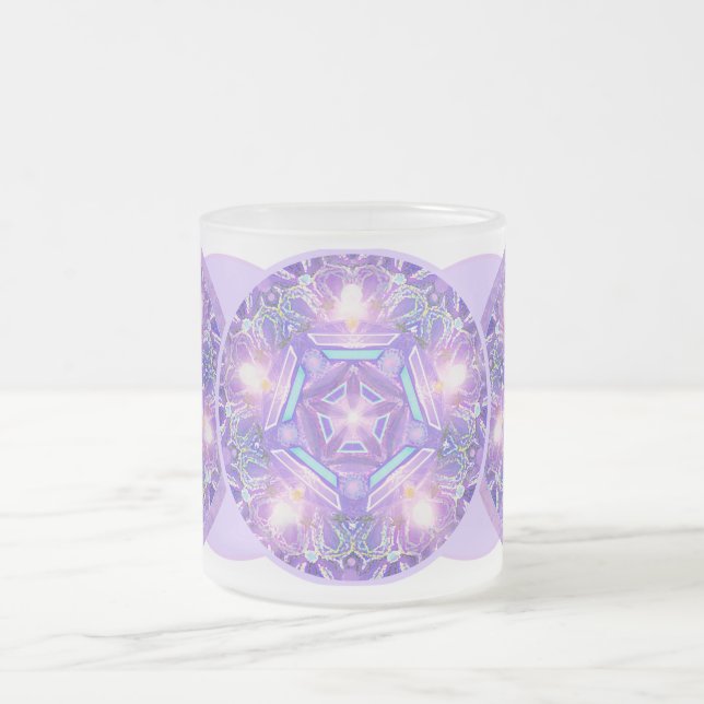 Taza De Cristal Esmerilado Púrpura W1 (Centro)