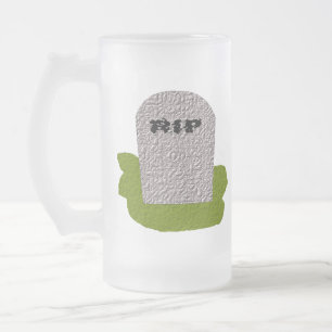 Taza De Cristal Esmerilado QEPD Tombstone Frost Glass Mug