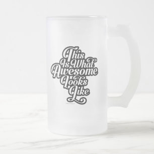 Taza De Cristal Esmerilado Qué Asombroso Se Parece A La Cerveza De Vidrio Esc