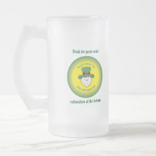 Taza De Cristal Esmerilado Que el mundo se vuelva verde