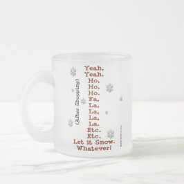 Taza De Cristal Esmerilado Que nieve - Antes y después de las compras - Escar