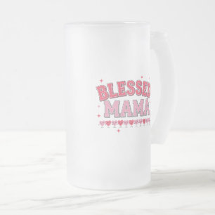 Taza De Cristal Esmerilado Querida mamá