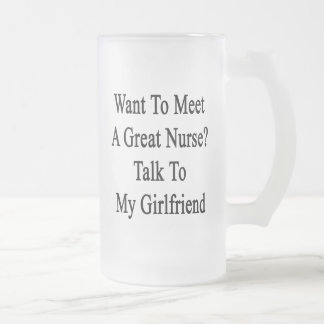 Taza De Cristal Esmerilado Quiera resolver una gran charla de la enfermera a