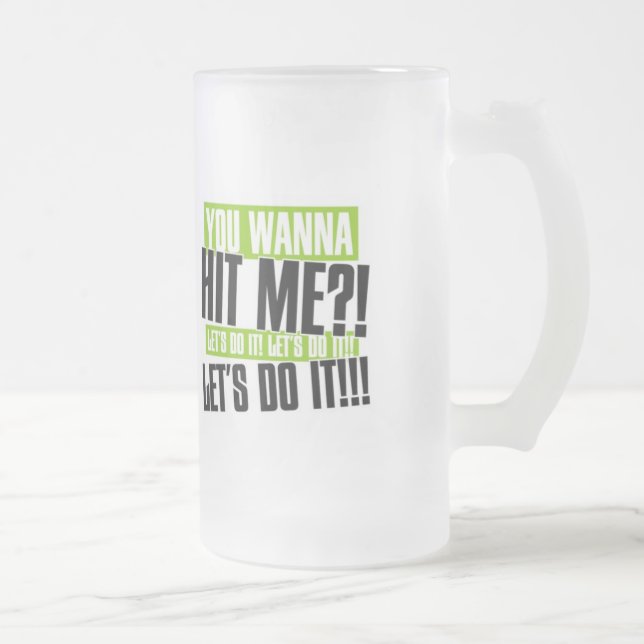 Taza De Cristal Esmerilado Quieres Mug (Derecha)