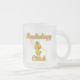 Taza De Cristal Esmerilado Radiology Chick