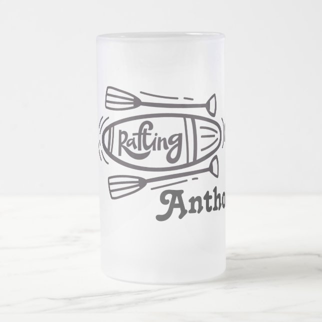 Taza De Cristal Esmerilado Rafting Frosted Glass Mug (Centro)