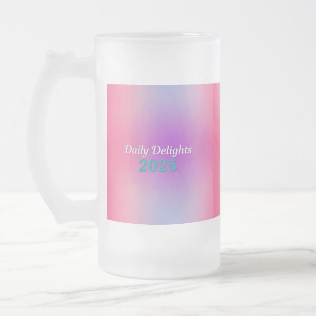 Taza De Cristal Esmerilado Rainbow Reflections (Izquierda)