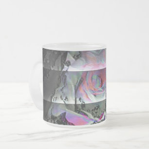 Taza De Cristal Esmerilado Ramo Techno