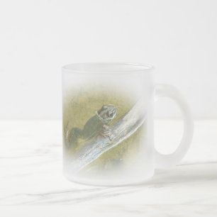 Taza De Cristal Esmerilado Rana catesbeiana