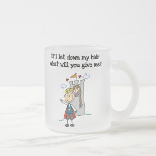 Taza De Cristal Esmerilado Rapunzel moderno