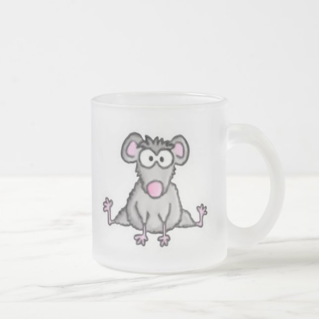 Taza De Cristal Esmerilado Ratón flexible (Derecha)