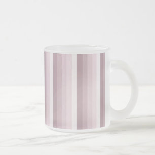 Taza De Cristal Esmerilado rayas de sombra de cuarzo Rosa